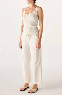 Amo - Women's Easy Drawstring Slouch Crop Pants