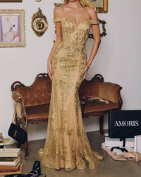 Amoris - Sequin Lace Gown