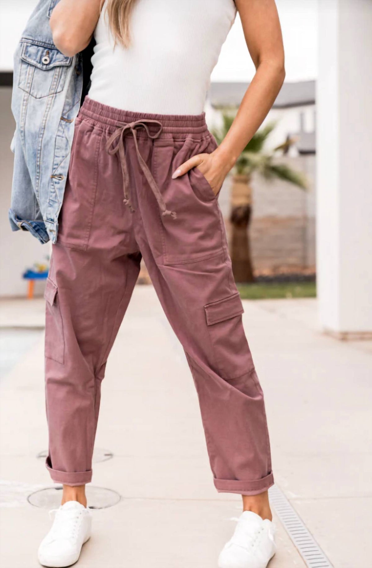 Ampersand Ave - Cargo Crop Pants