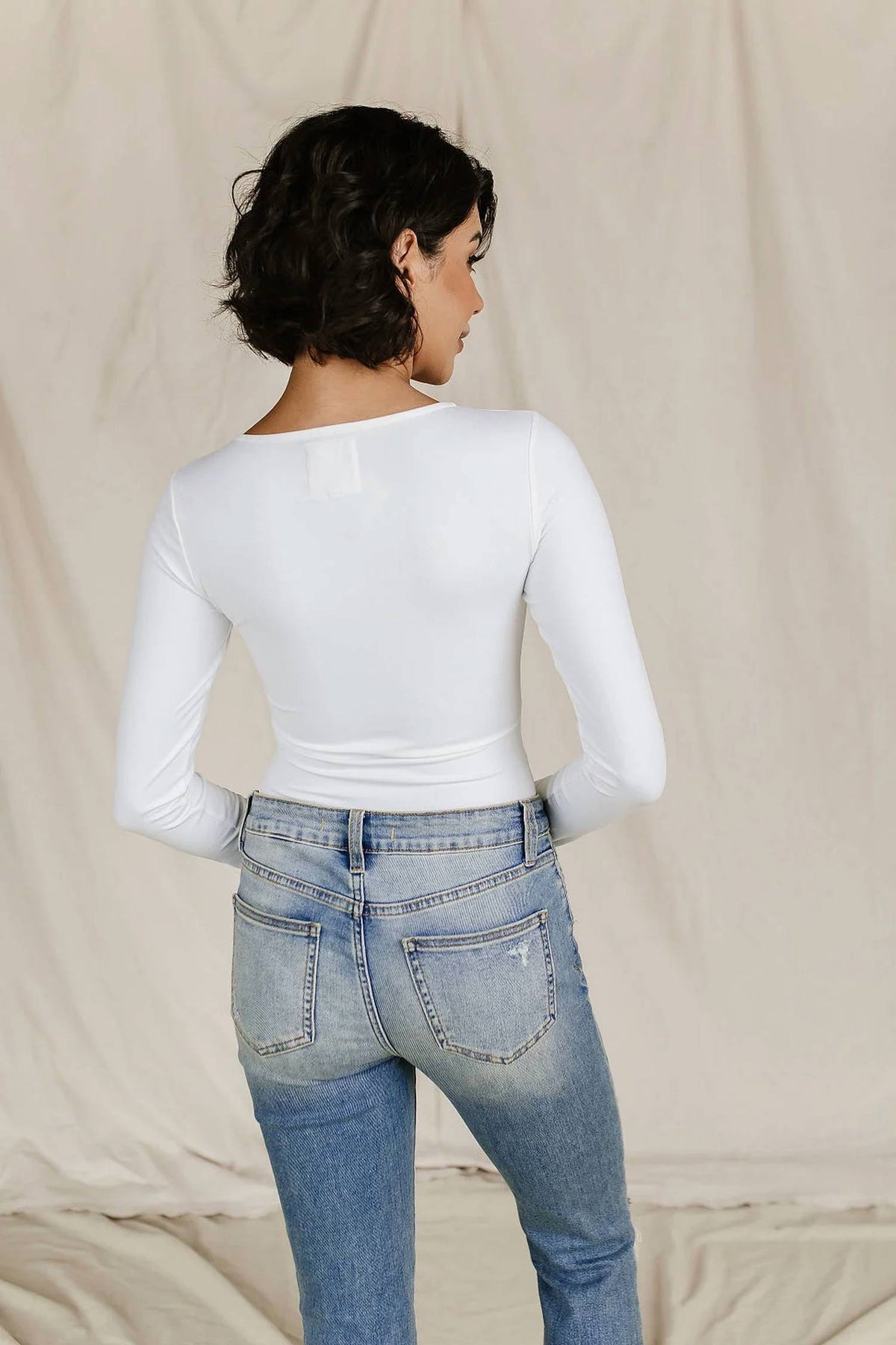 Ampersand Ave - Long Sleeve V Neck Bodysuit