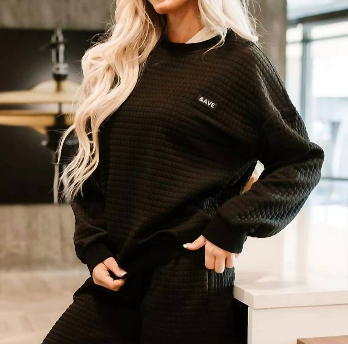 Ampersand Ave - Quilted Pullover Sweater