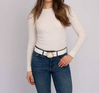 Amsterdam Heritage - Round Buckle Leather Belt