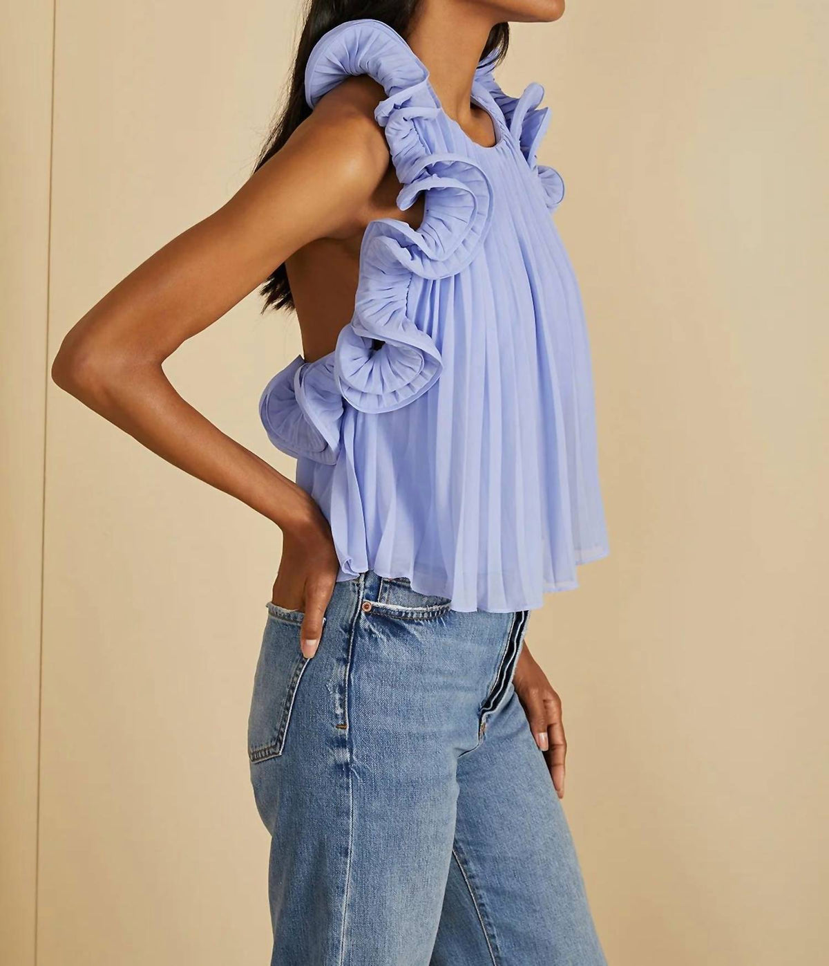 Amur - Baylin Pleated Top