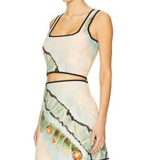 Amur - Kenda Knit Top - beige - clothing - patterned