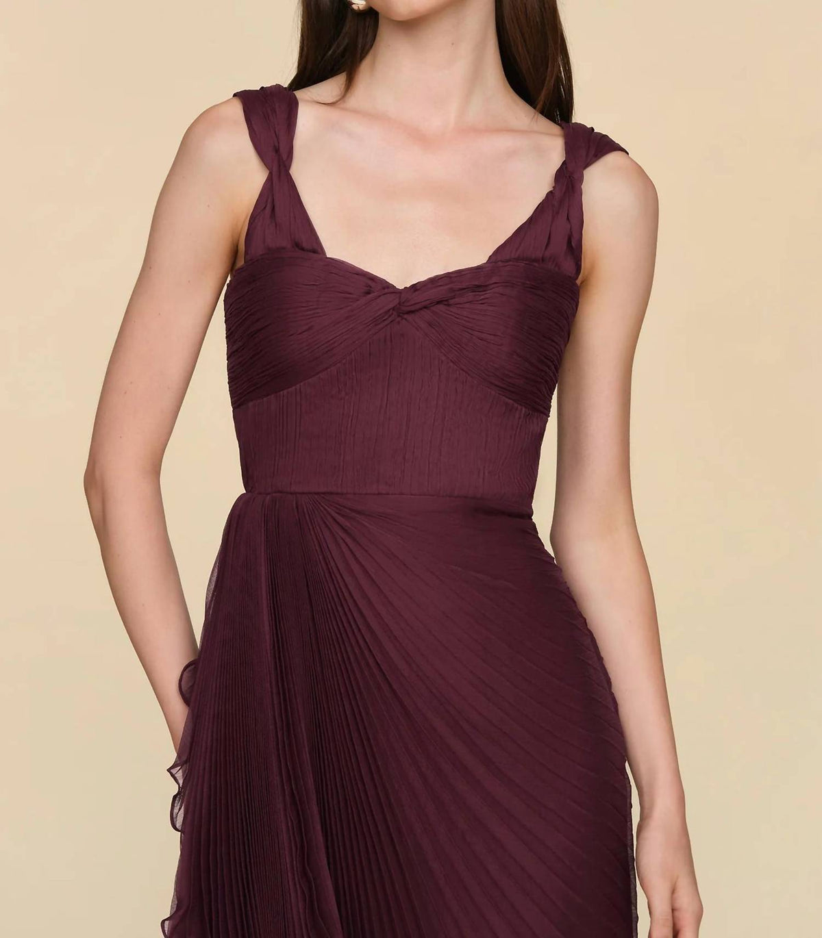 Amur - Nova Pleated Mini Dress