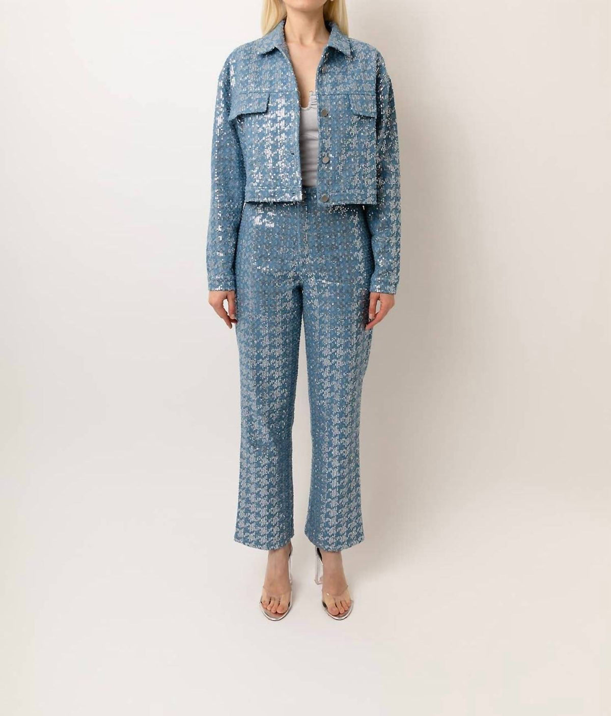 Amylynn - Bambi Sequin Denim Jacket