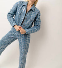 Amylynn - Bambi Sequin Denim Jacket