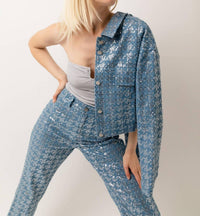 Amylynn - Bambi Sequin Denim Jacket