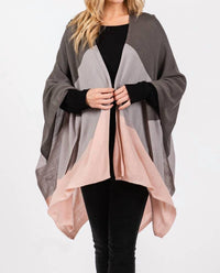 Anarchy Street - Three Tone Ruana Poncho