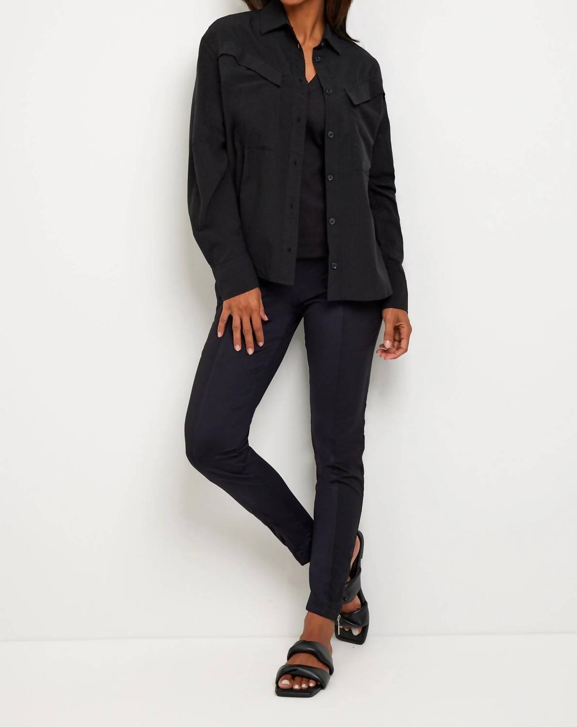 Anatomie - Kieran Breezy Shirt - black - button - down - shirts - clothing