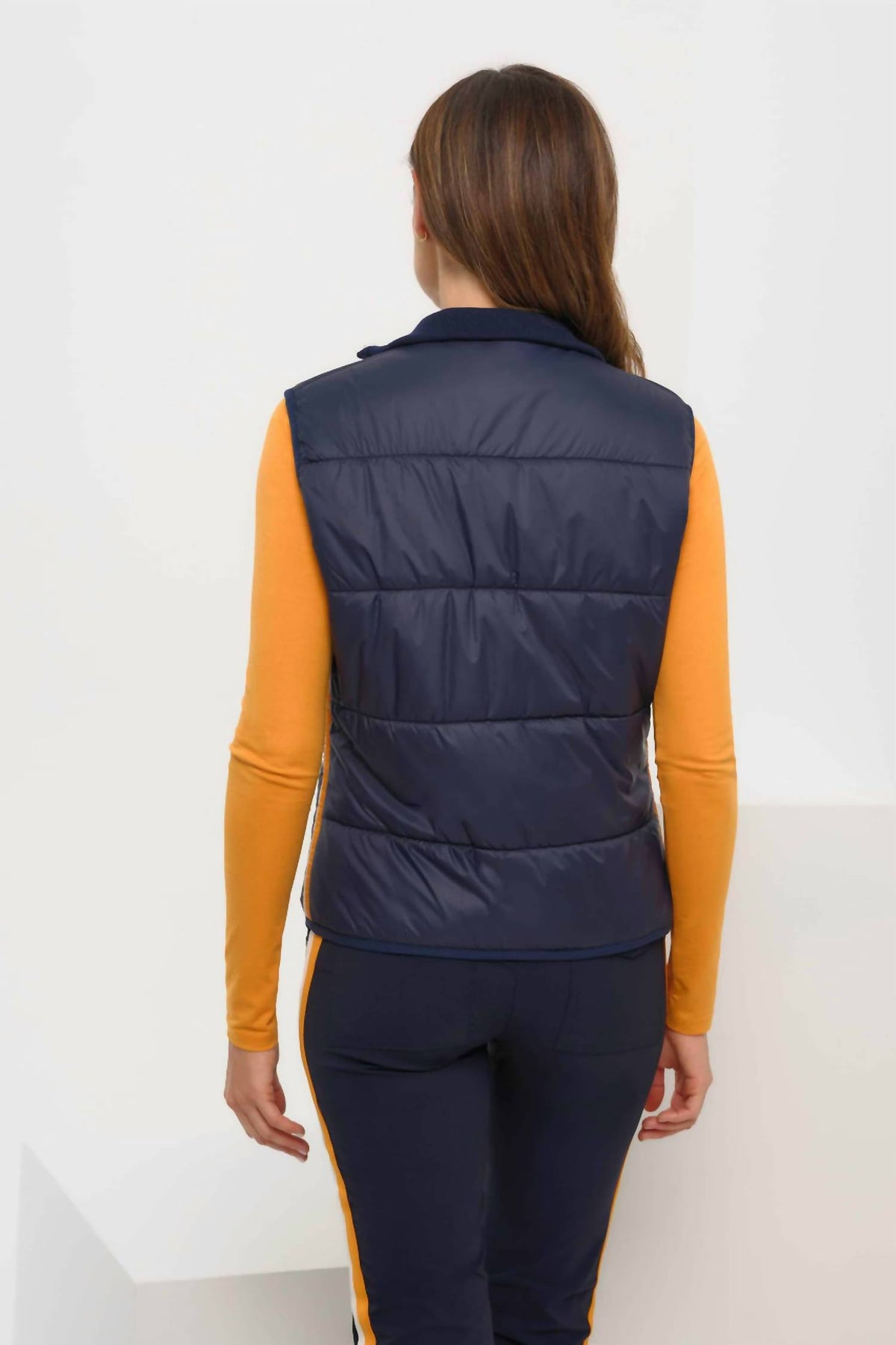 Anatomie - Terry Nylon Sweater Vest With Stripe