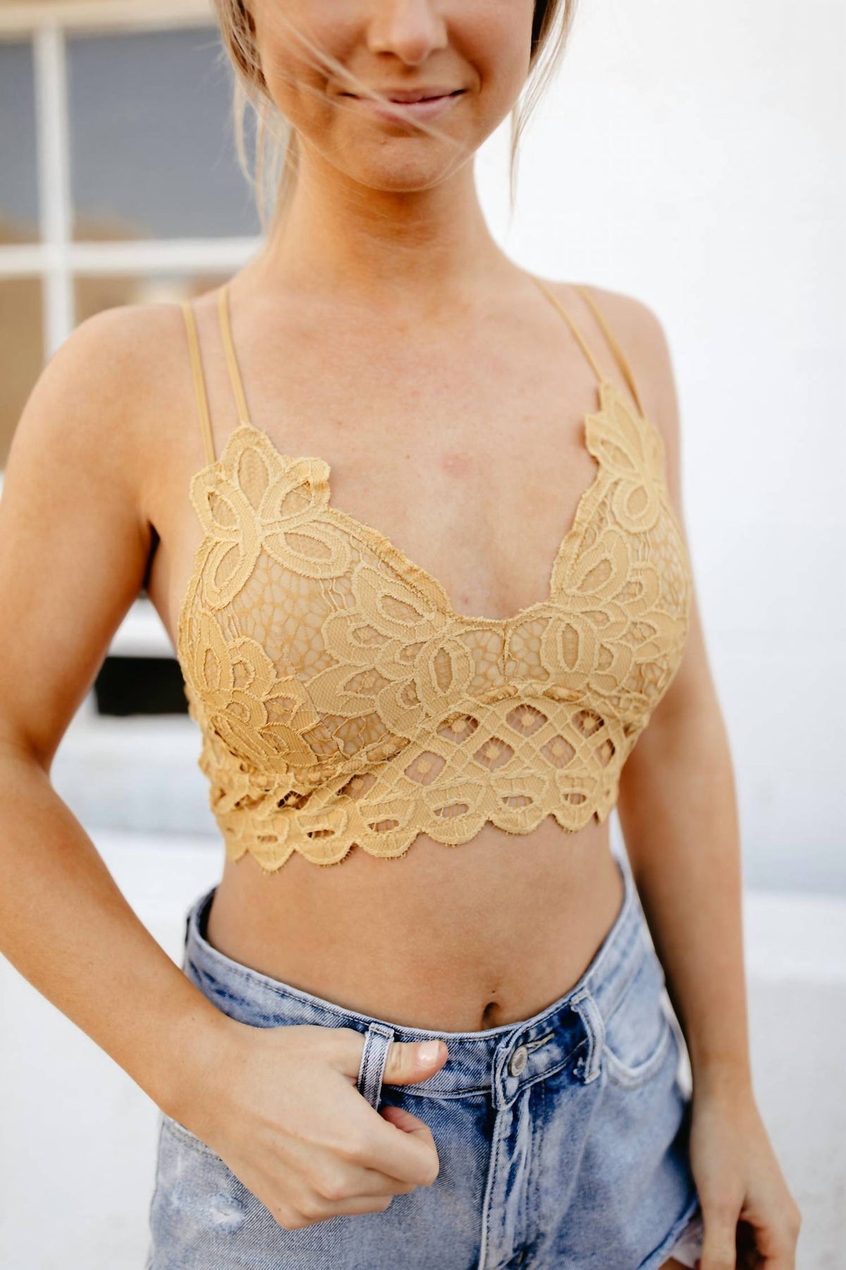 And The Why - Boho Crochet Lace Bralette