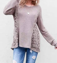 And The Why - Waffle Side Lace Top - Plus