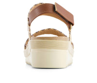 Andrea - Women's Flat Sandals With Hook And Loop Sling And Serrated Sole