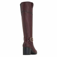 Andrea - Women's Buckled Ankle Strap High Boot