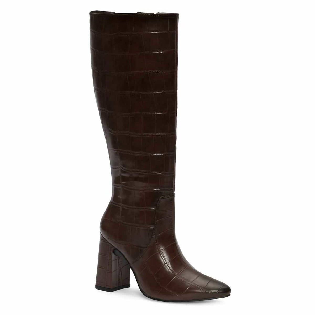 Andrea - Women's Crocodile-embossed High Boot