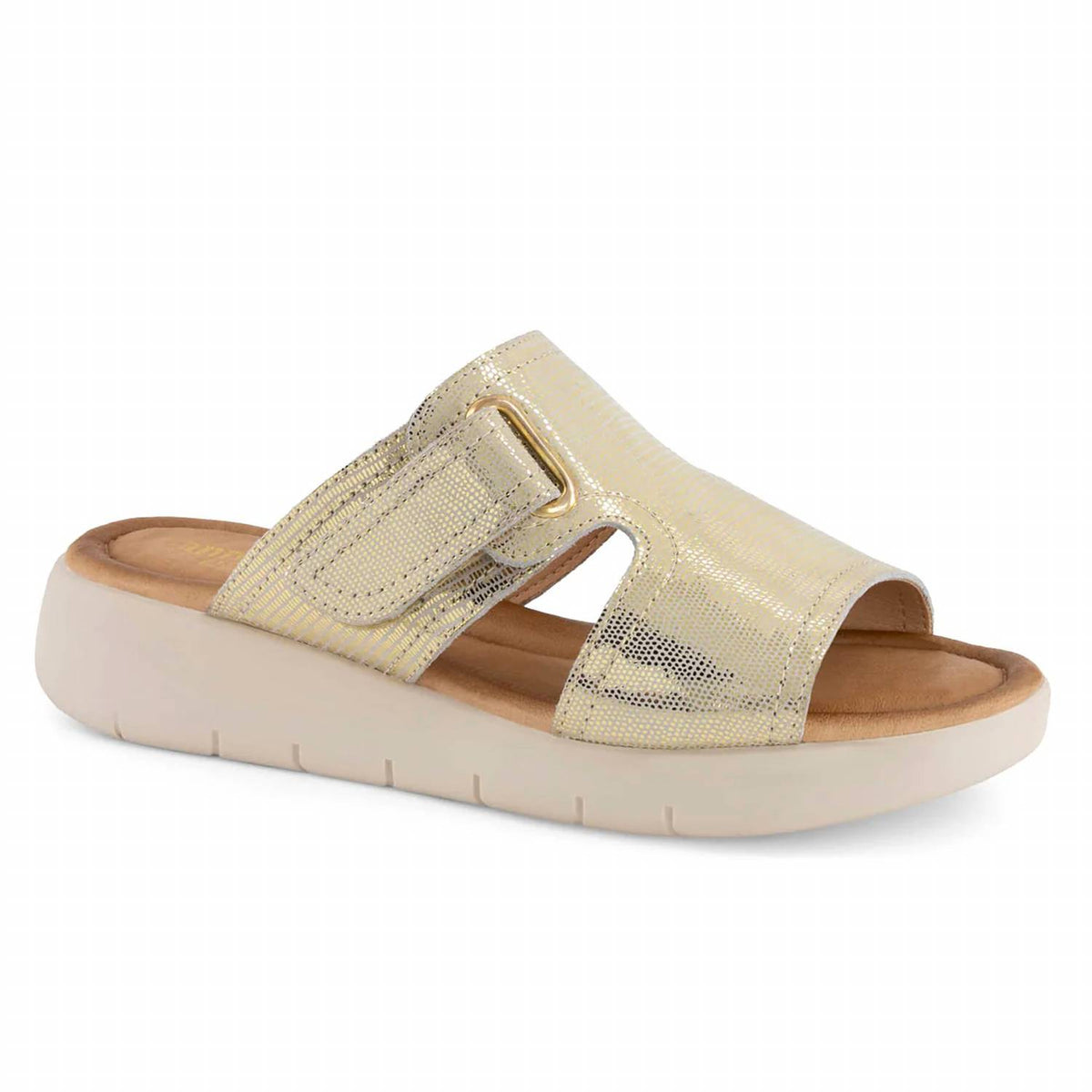 Andrea - Women's Metallic Leather Sandal
