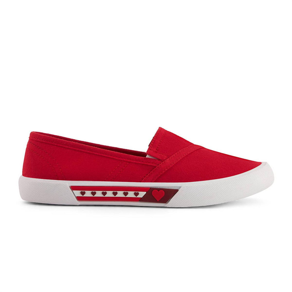 Andrea - Women's Canvas Flats Hearts