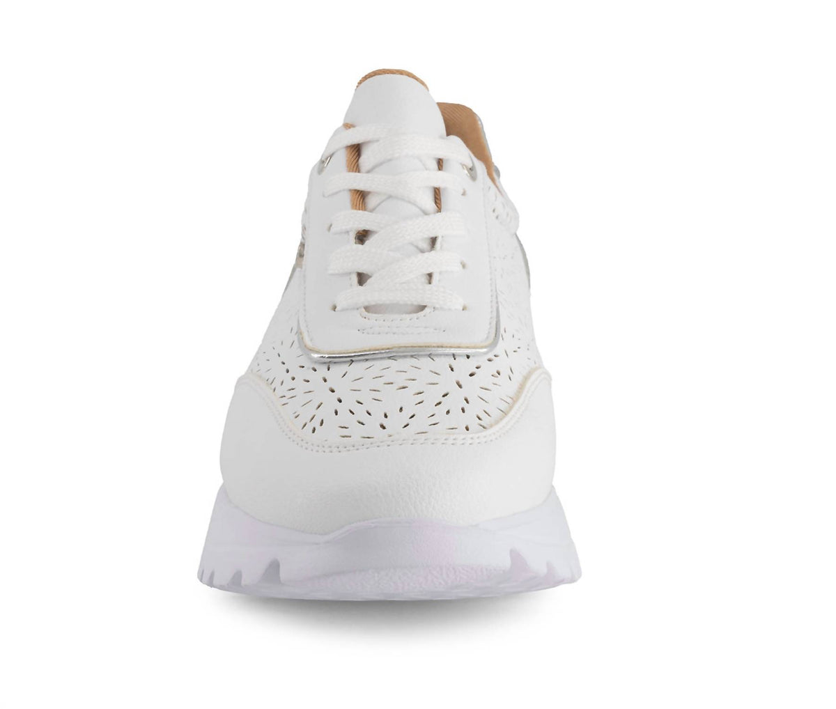Andrea - Women's Casual Sneakers With Laser Cut Pattern
