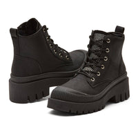 Andrea - Women's Chunky Canvas Boots