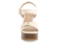 Andrea - Andrea Women's Heeled Platform Ankle Strap Sandals 64761