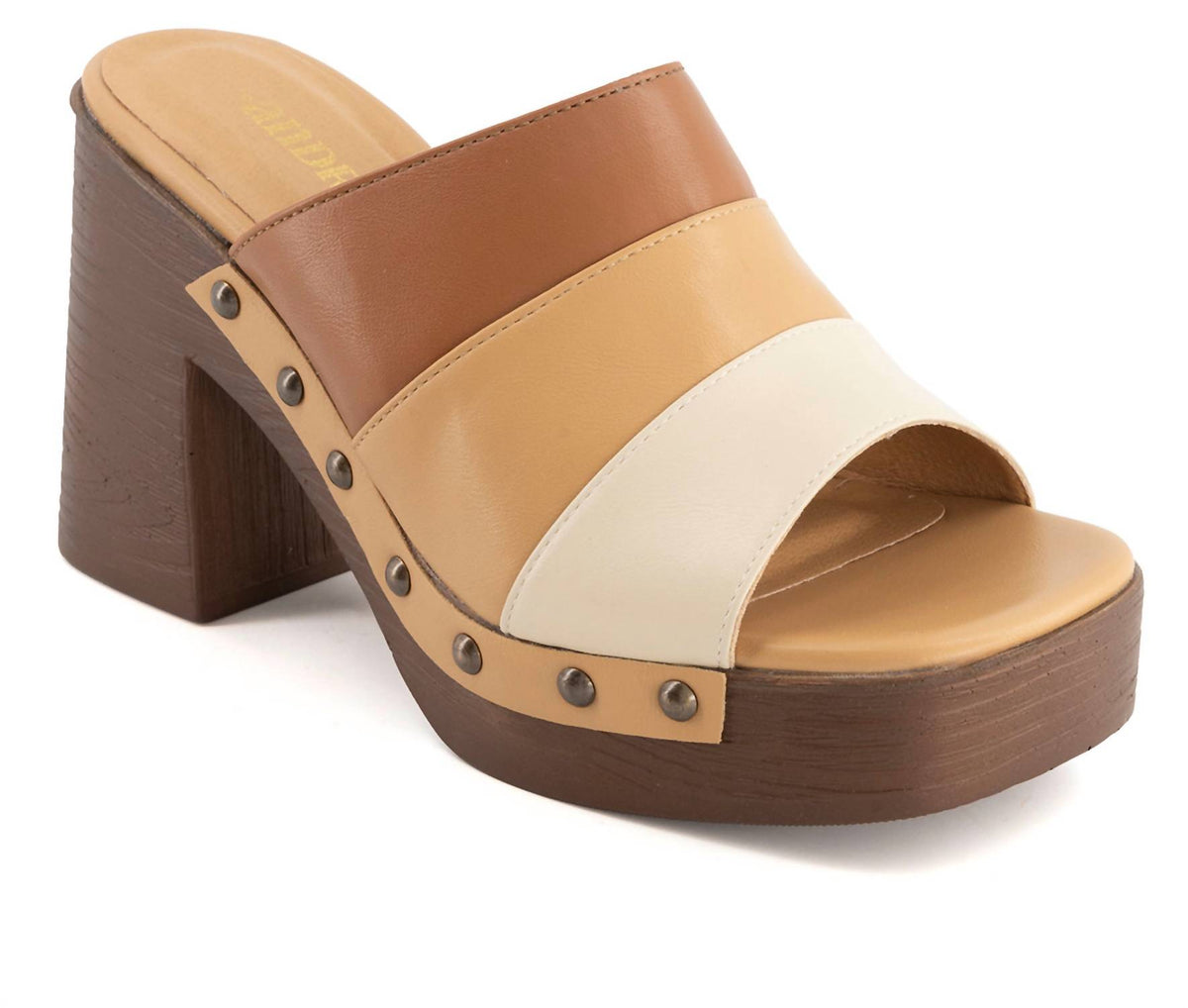 Andrea - Women's Heeled Slide Sandal