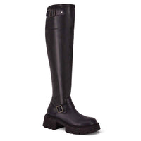 Andrea - Women's Knee High Combat Boots