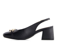 Andrea - Women's Slingback Pumps With Square Toe