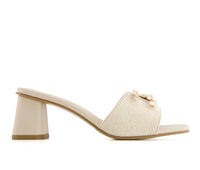 Andrea - Women's Slip On Heeled Sandals