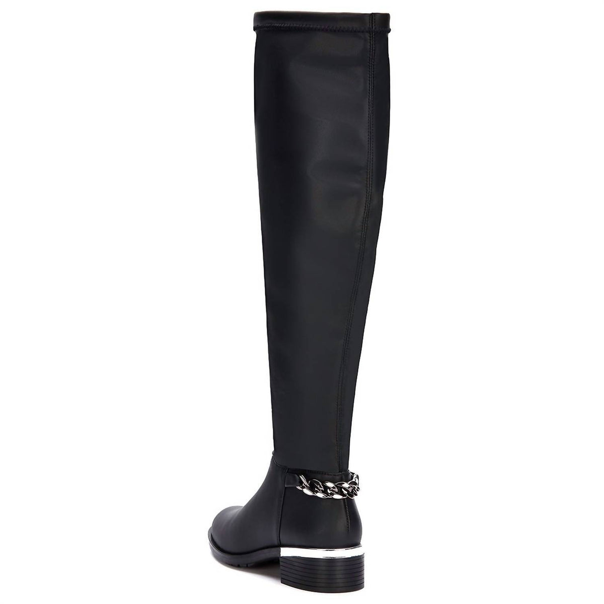 Andrea - Women's Tall Riding Boots With Chain Accent