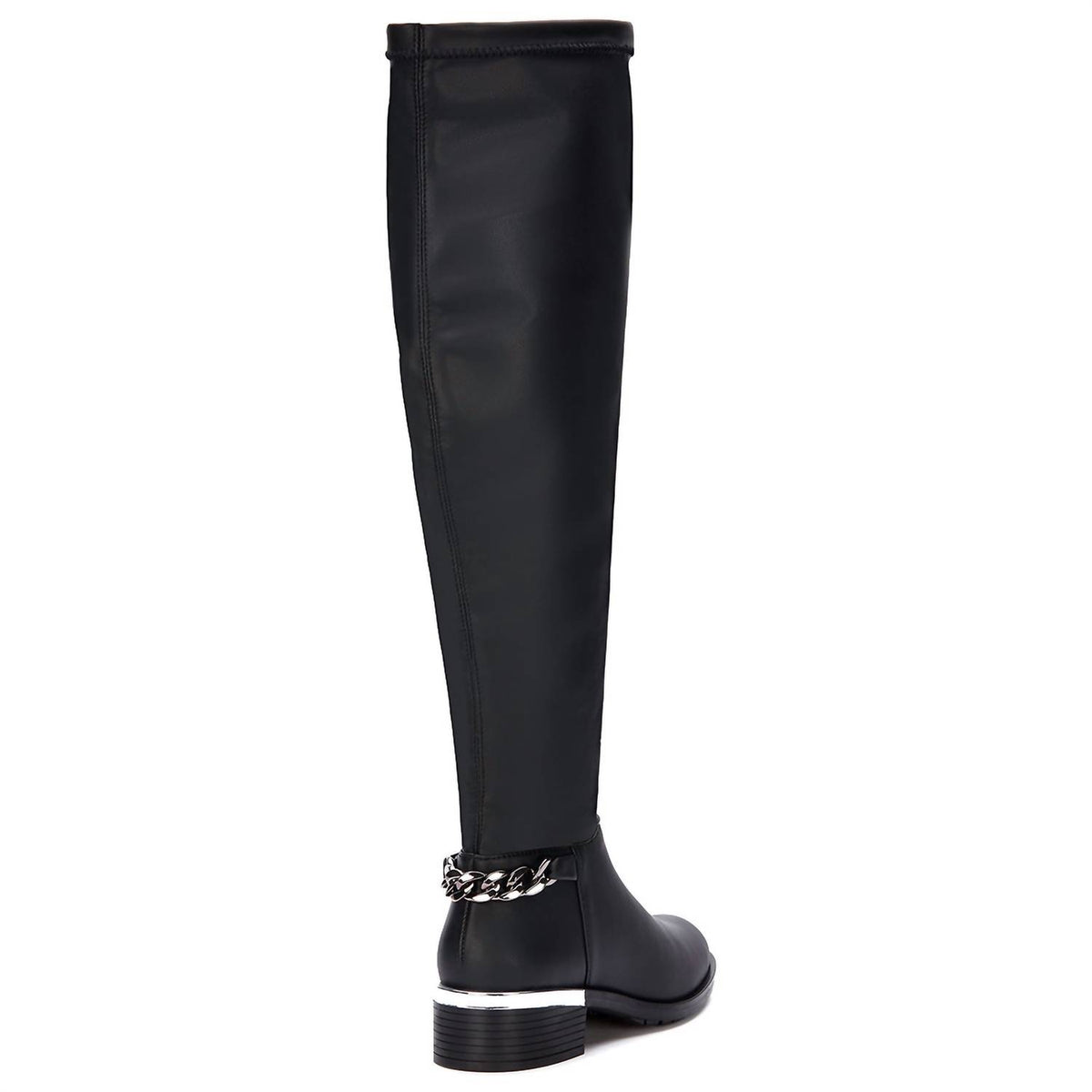 Andrea - Women's Tall Riding Boots With Chain Accent