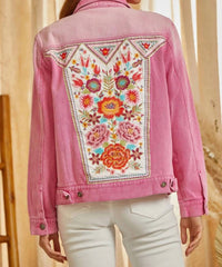 Andree By Unit - Embroidered Denim Jacket