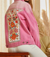 Andree By Unit - Embroidered Denim Jacket