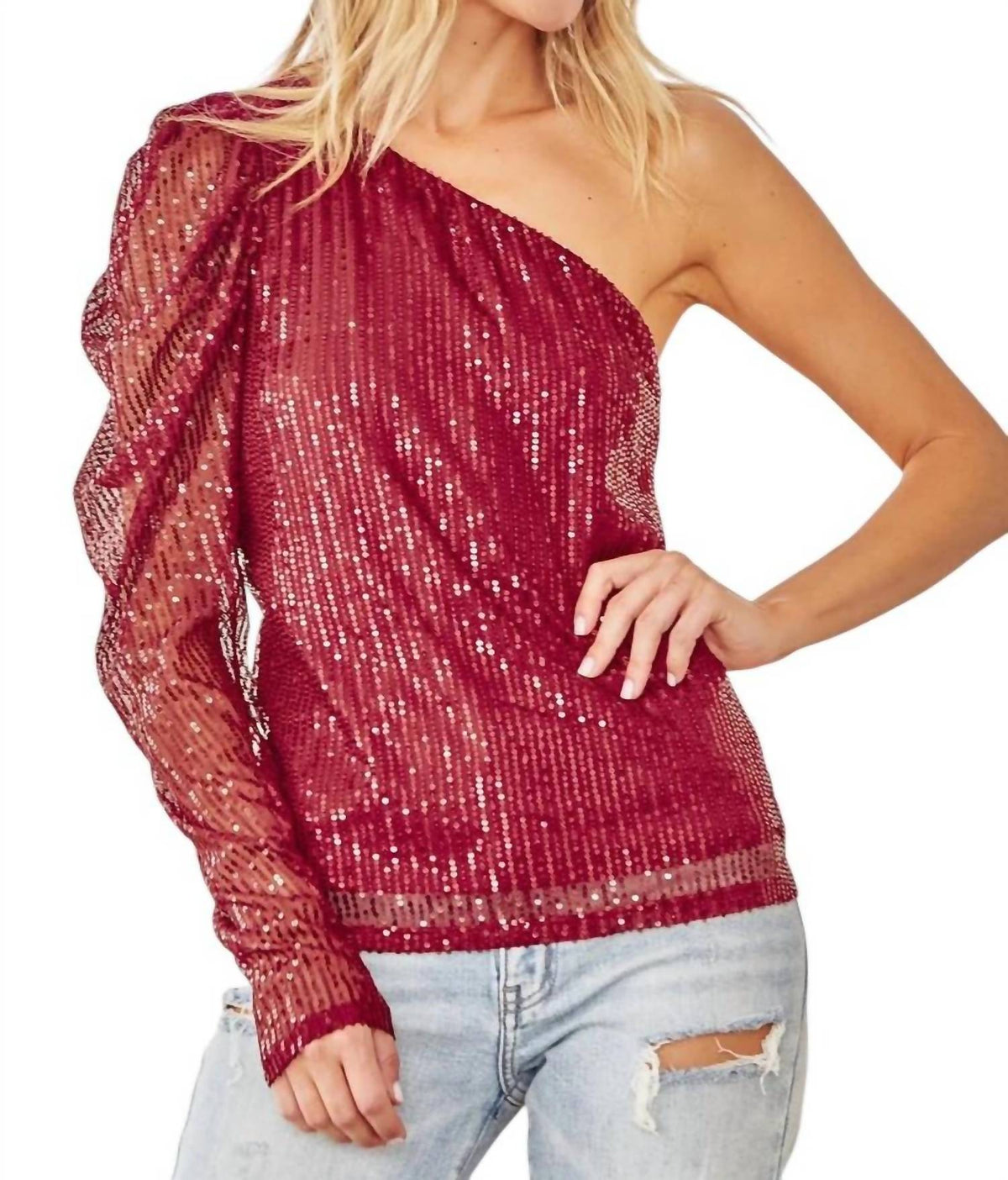 Andree By Unit - Fancy Feels Sequin Top