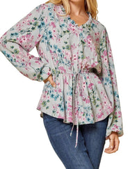 Andree By Unit - Floral V-neck Blouse