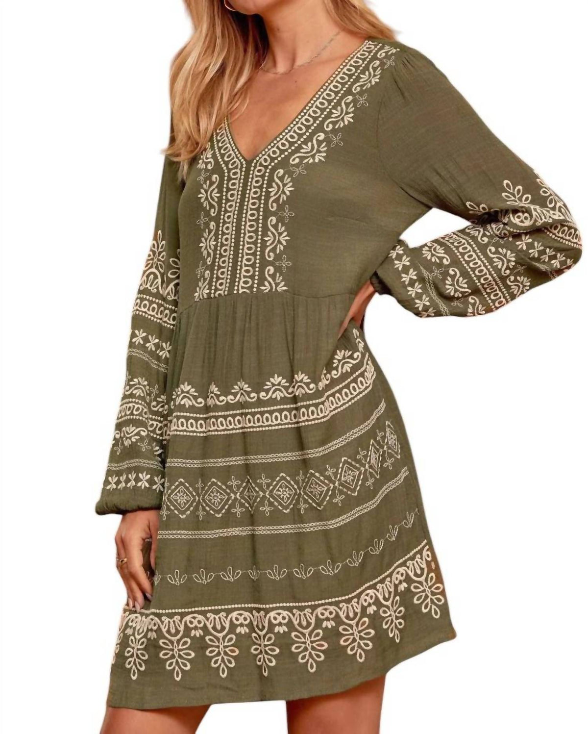 Andree By Unit - Go For It Embroidered Dress