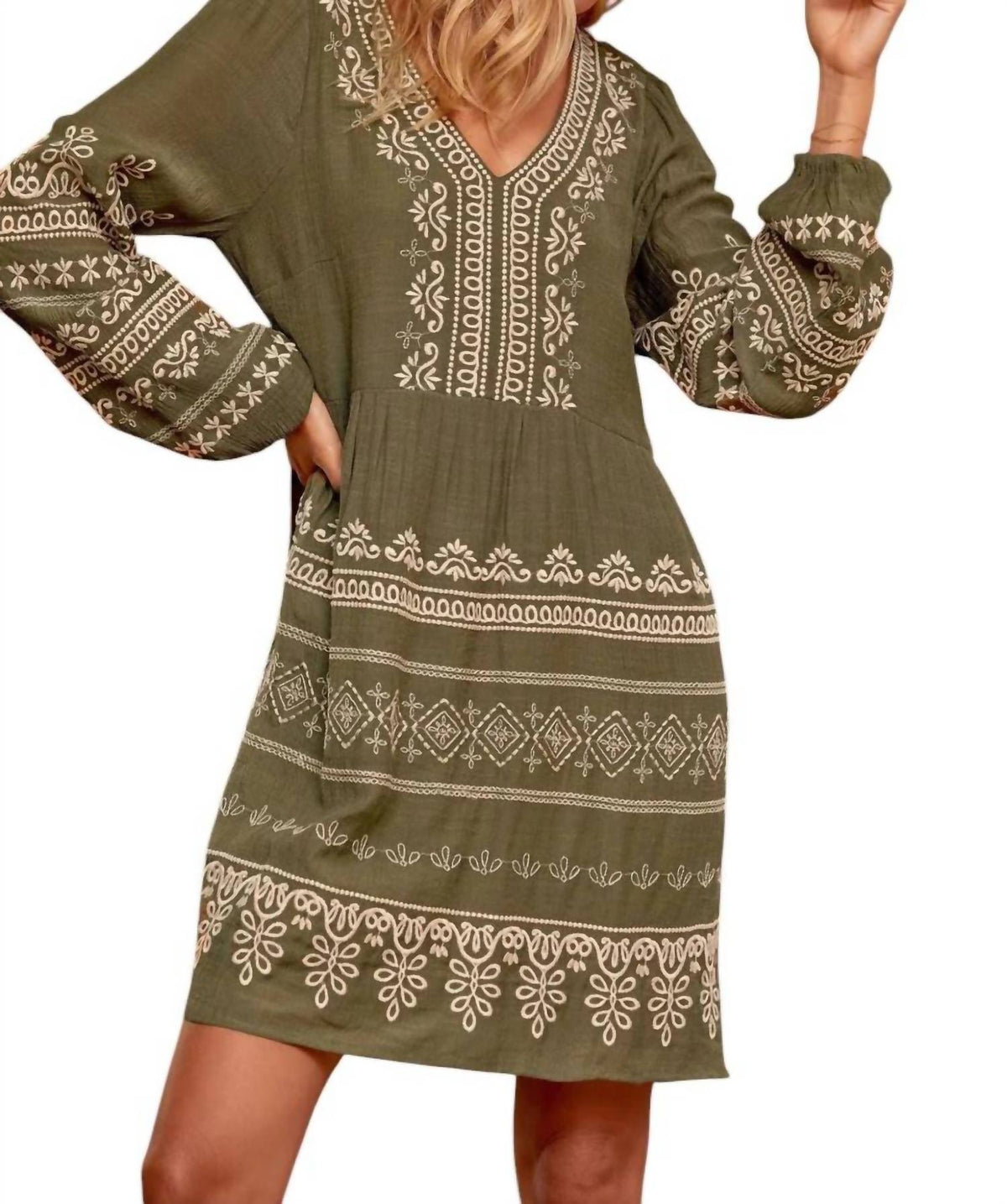 Andree By Unit - Go For It Embroidered Dress