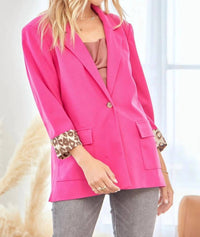 Andree By Unit - Leopard Cuff Blazer