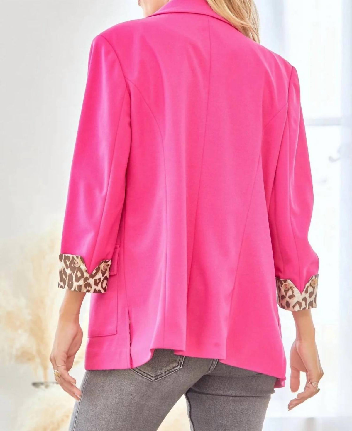 Andree By Unit - Leopard Cuff Blazer