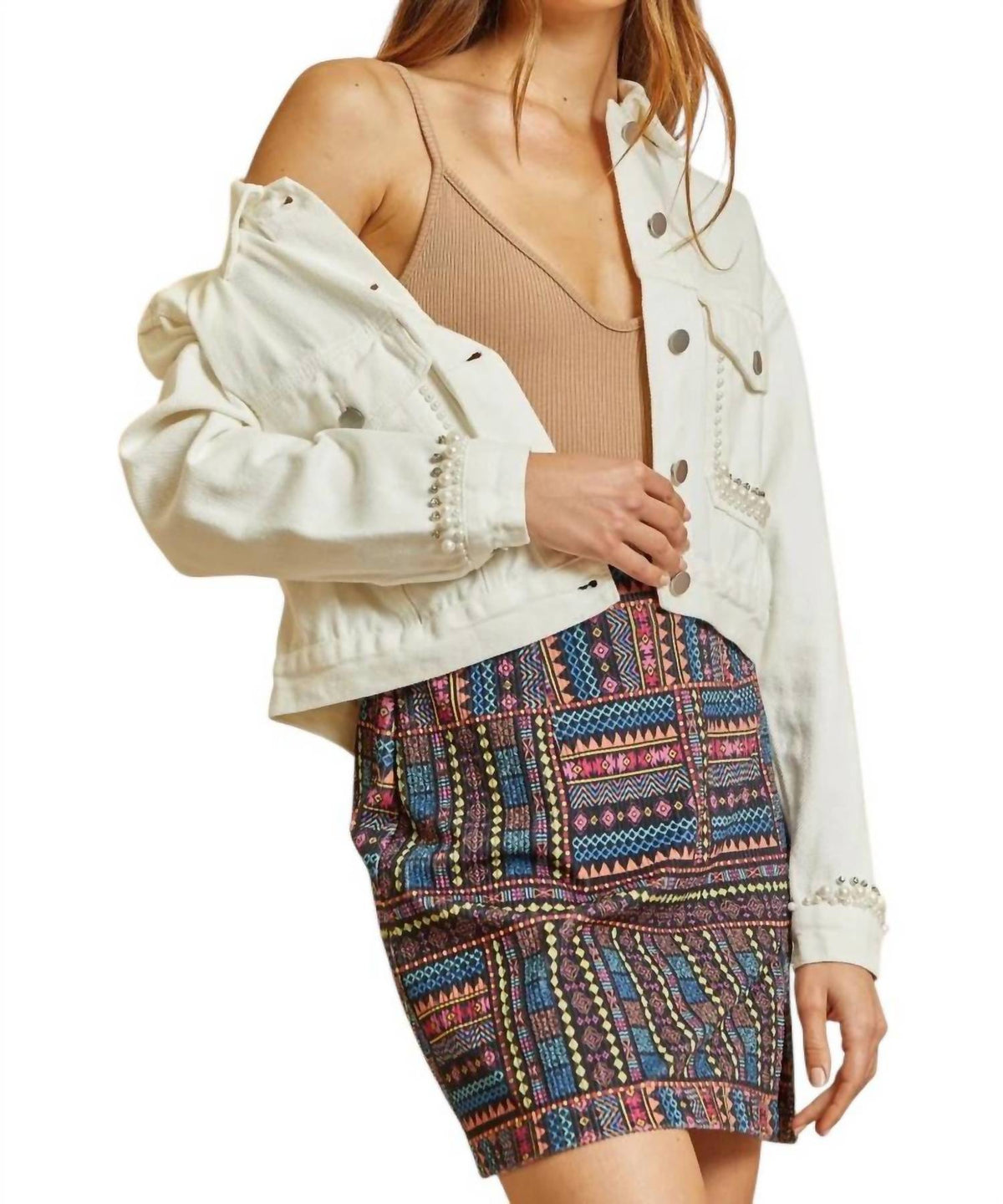 Andree By Unit - Party Doesn't Stop Studded Jacket