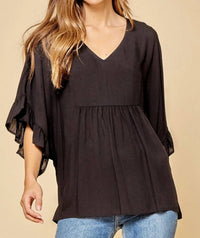 Andree By Unit - Ruffle Sleeve Top
