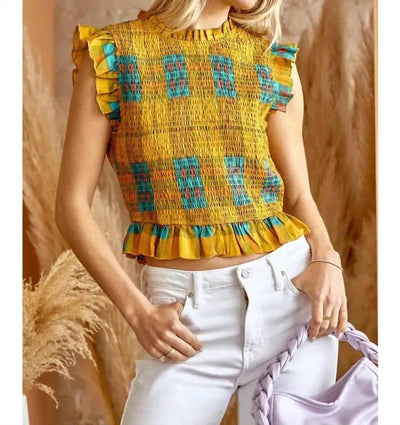 Andree By Unit - Smocked Top