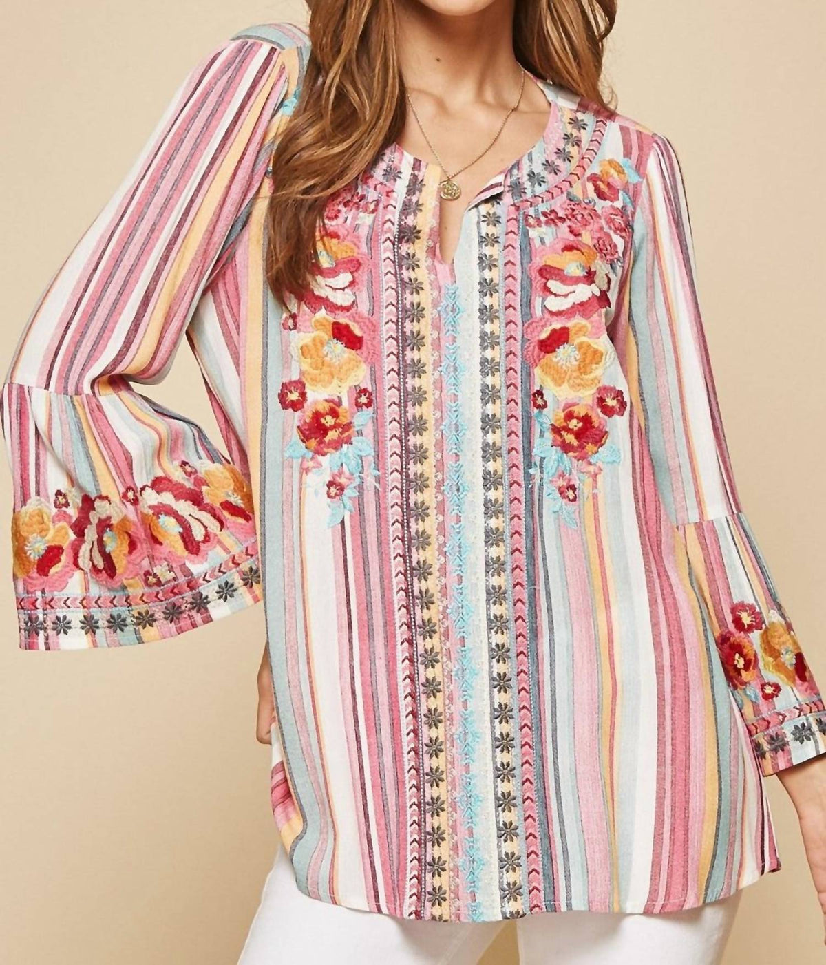 Andree By Unit - South Beach Embroidered Top