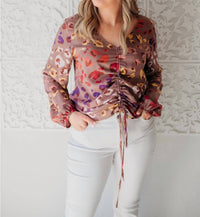 Andree By Unit - Spotted Leopard Cinch Top
