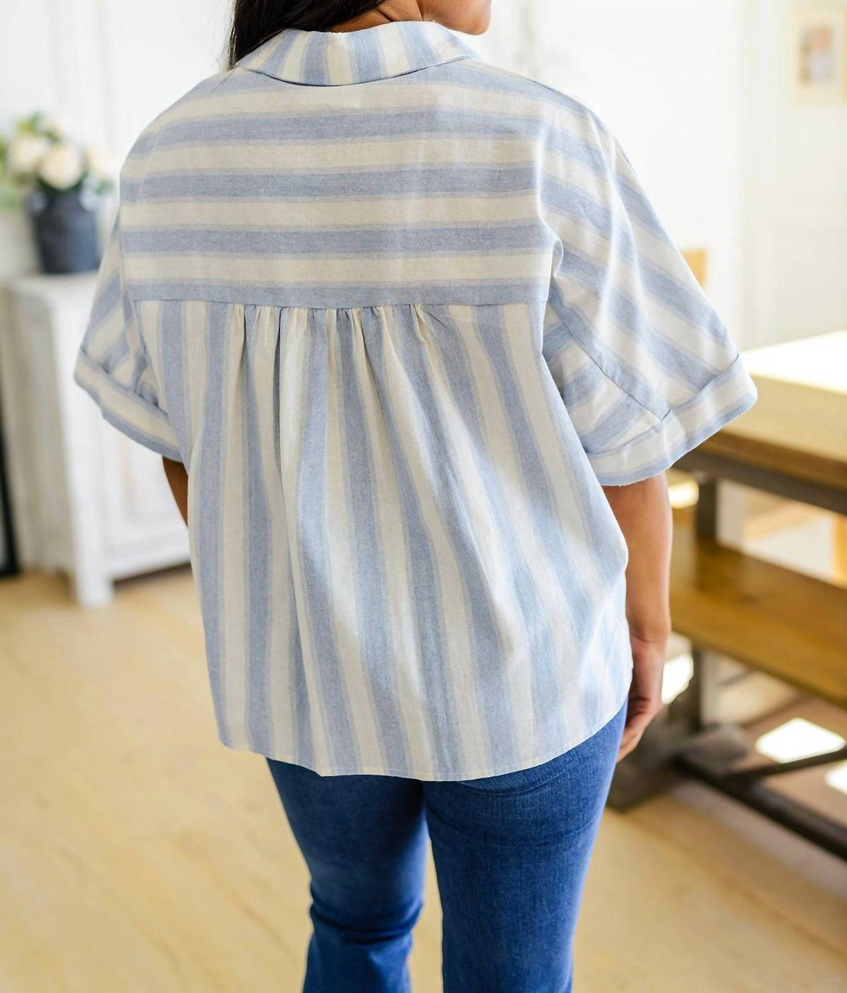 Andree By Unit - Tailored to Relax Striped Button Down