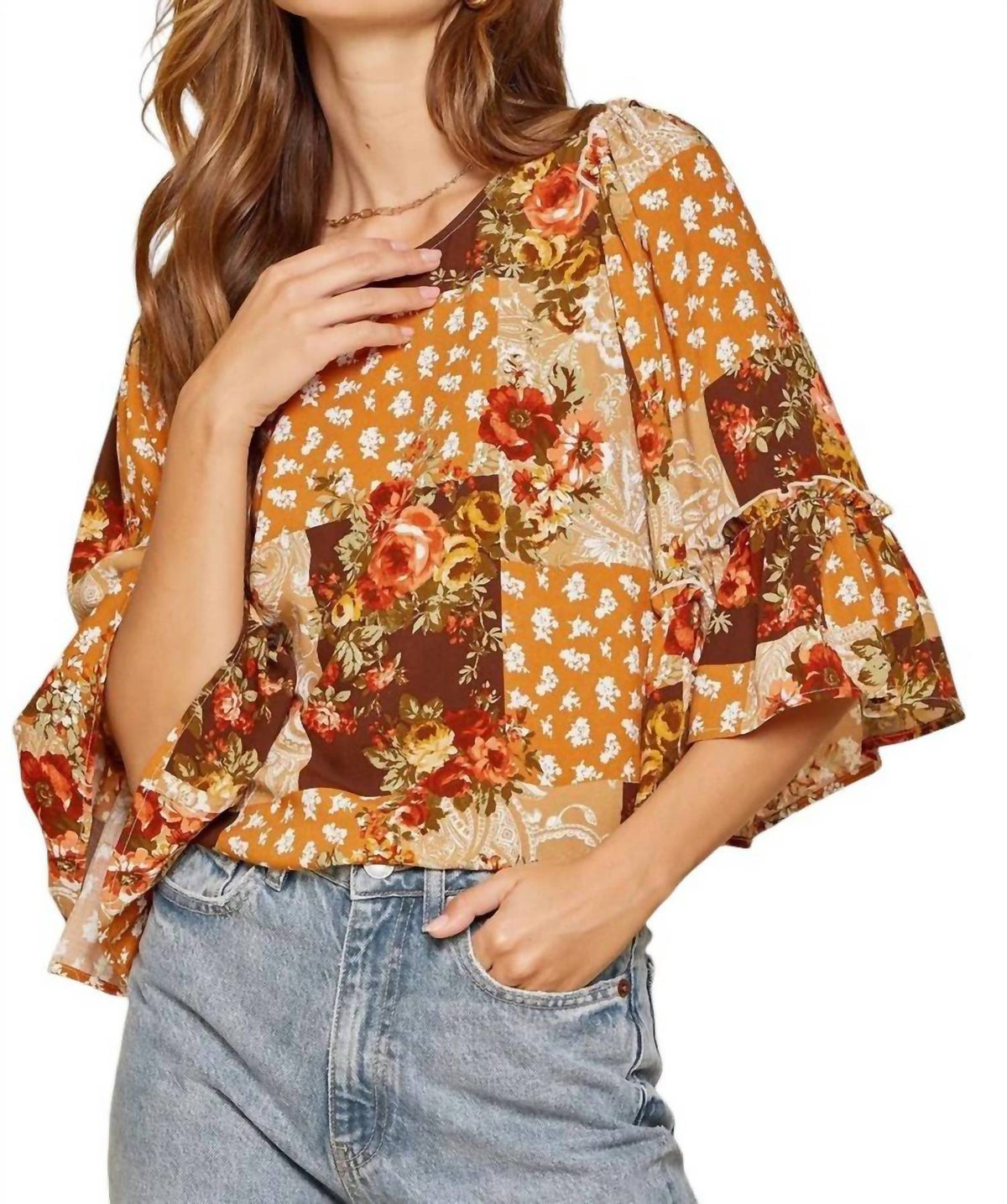 Andree By Unit - Take Me Away Floral Blouse