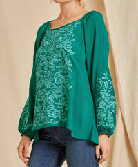 Andree By Unit - Tonal Embroidered Blouse