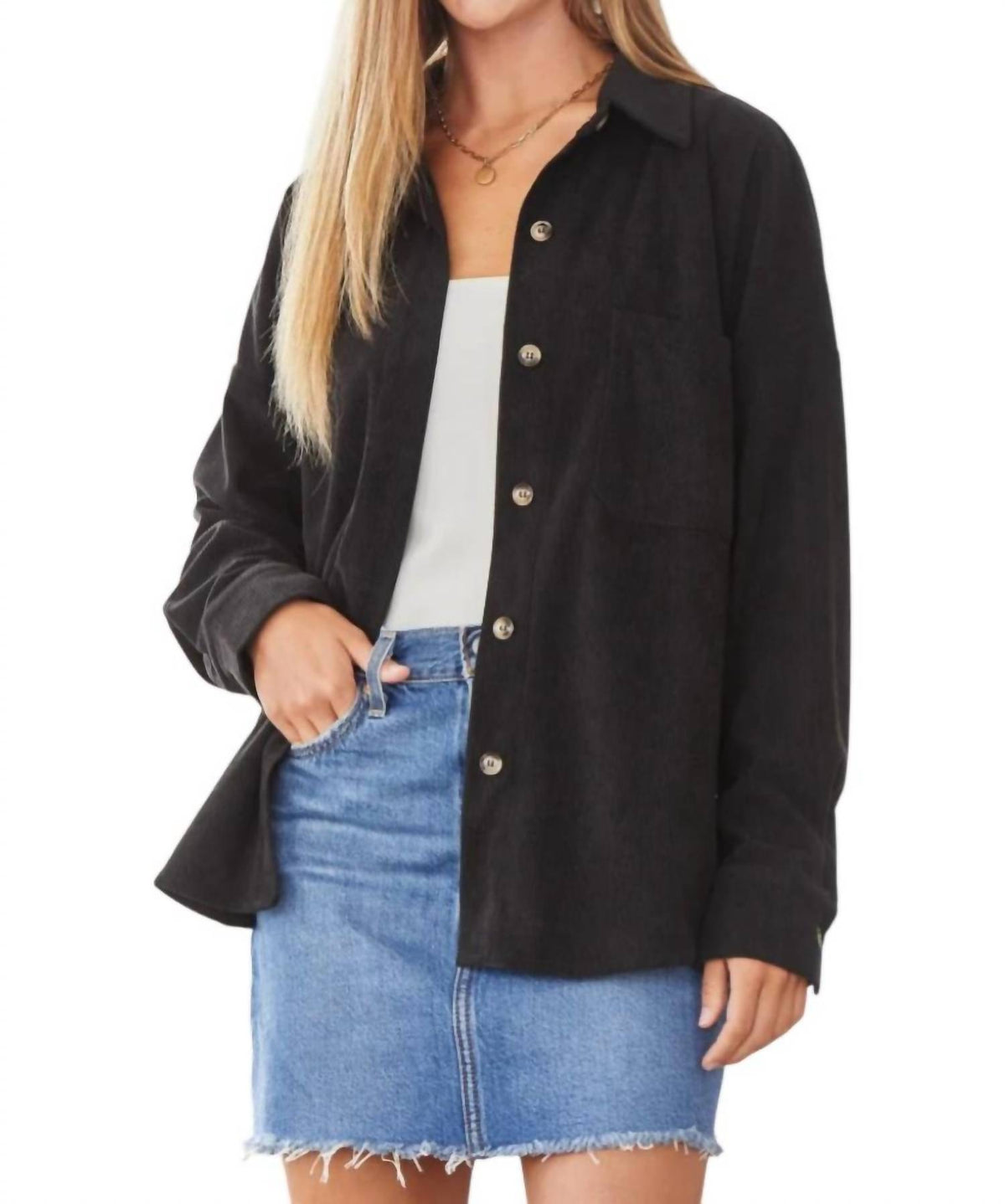 Andree By Unit - We Go Together Corduroy Button Down Shirt