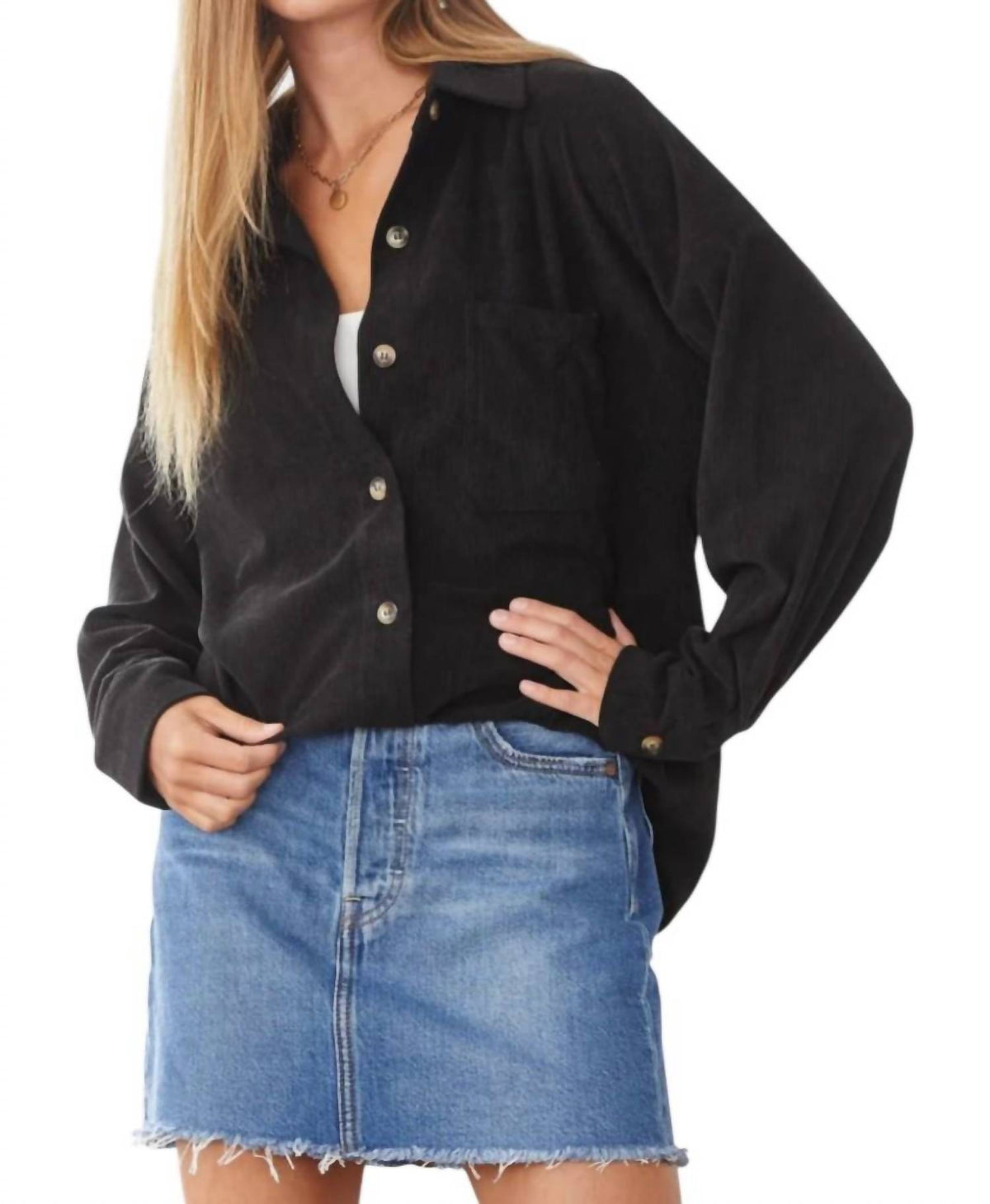 Andree By Unit - We Go Together Corduroy Button Down Shirt