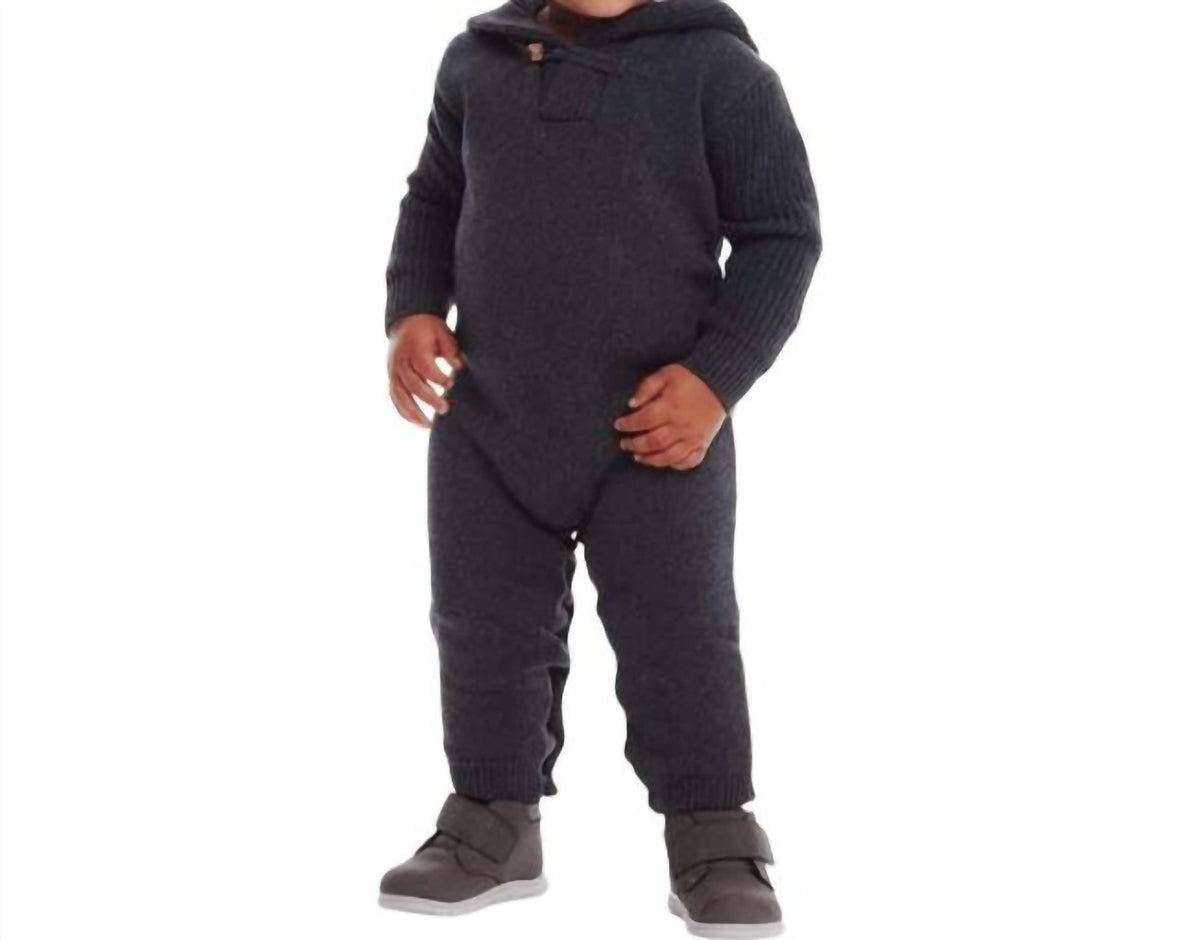 Andy & Evan - Hooded Toggle Sweater Romper